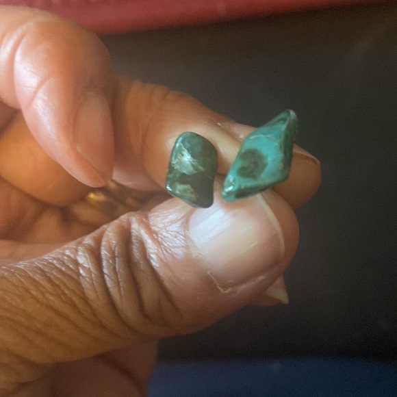 Malachite Tie Pin/CuffLink - Picture 2 of 2